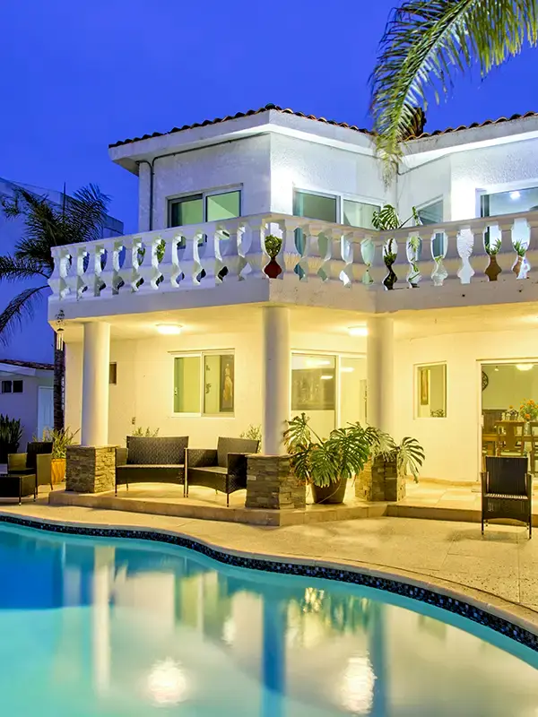 Villa and pool