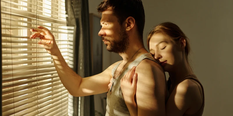 twilight man woman looking out window sex porn addiction